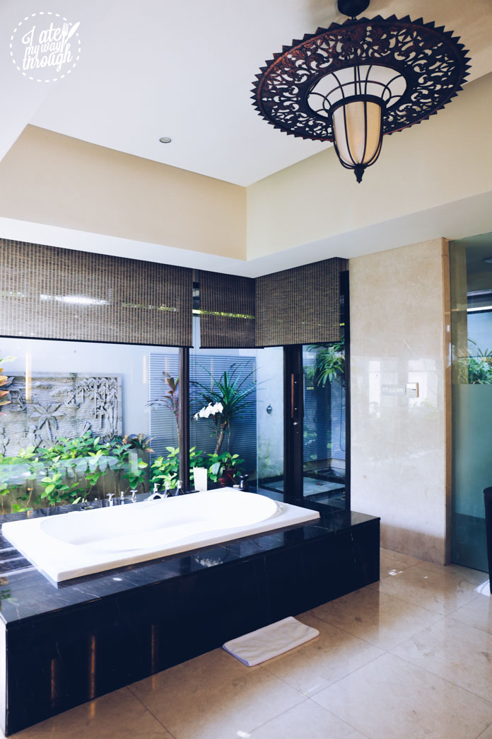 The exquisite bathroom - on the other side of this was a twin vanity set and make-up table plus enormous wardrobes