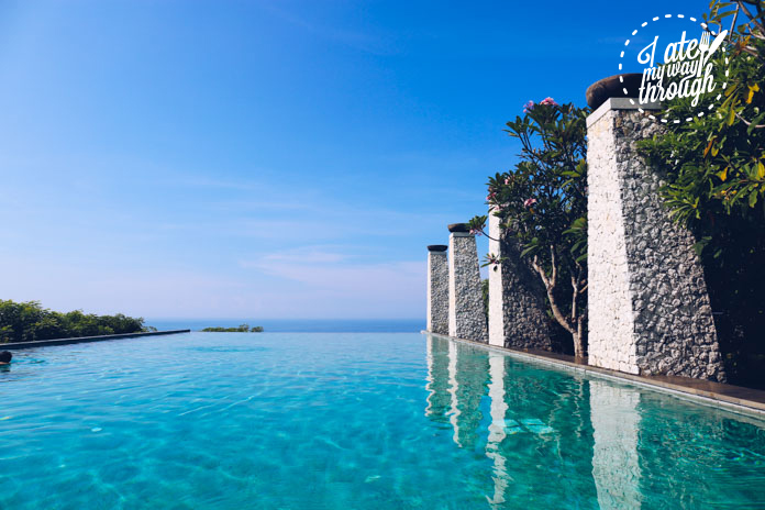 The infinity pool at Banyan Tree Ungasan Bali