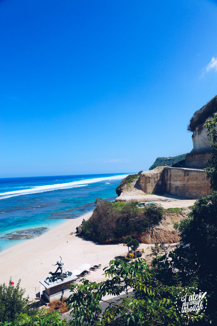 Secluded cliffside beach at Banyan Tree Ungasan