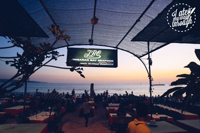 Jimbaran Bay Seafood at sunset