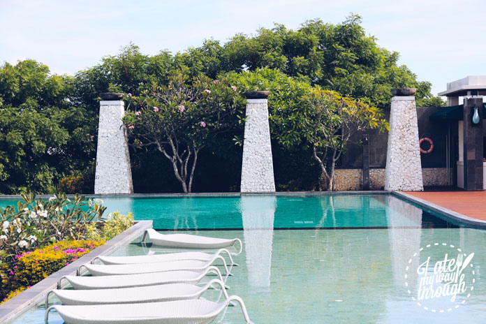 View of the pool from the Pool Bar