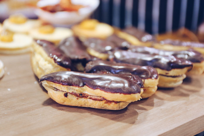 Salted chocolate and bacon eclair - Knights Meats & Deli bacon degustation