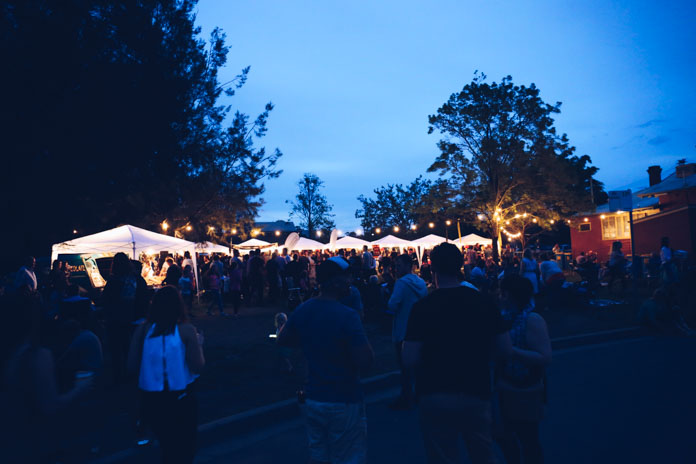 Cork & Fork Fest by night