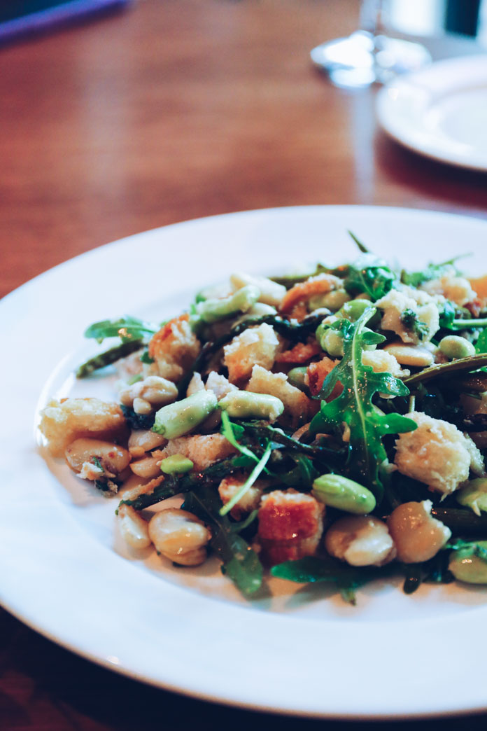 Asparagus, broad beans & celery caponata (region: Sicilia)