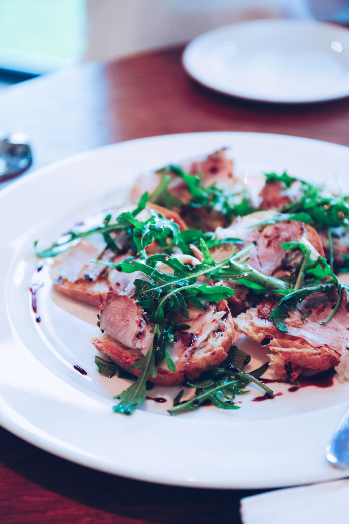Porchetta crostini & caramelised balsamic (region: Lazio)