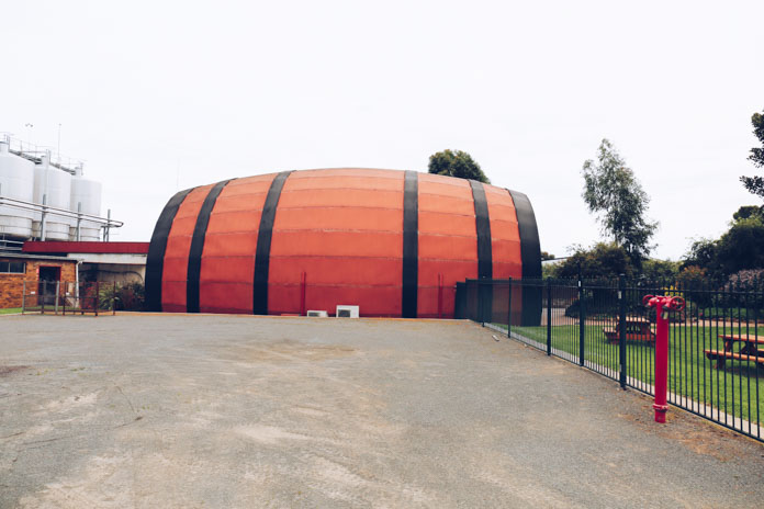 Wine barrel cellar door