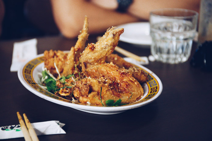 Laotian fried chicken wings