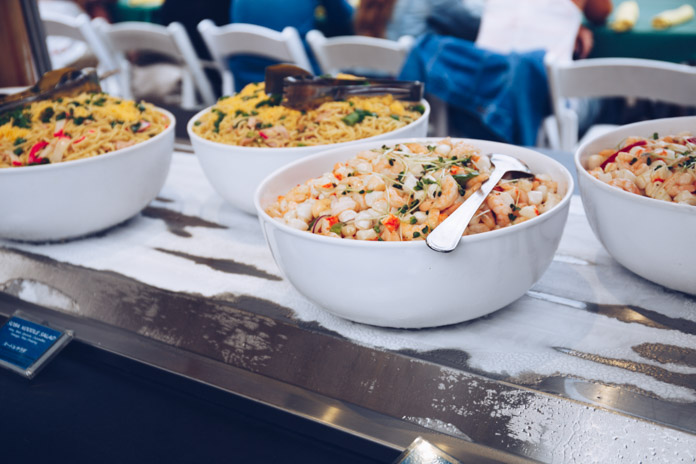 Seafood poke salad