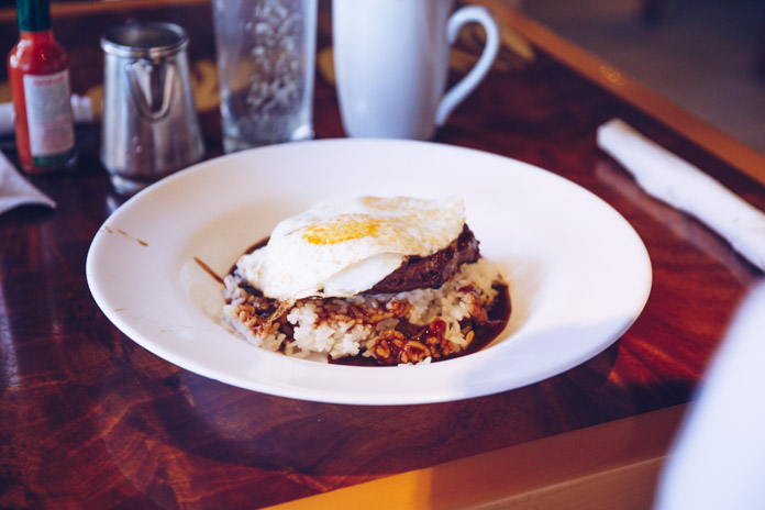 Loco Moco at Tropics Bar & Grill