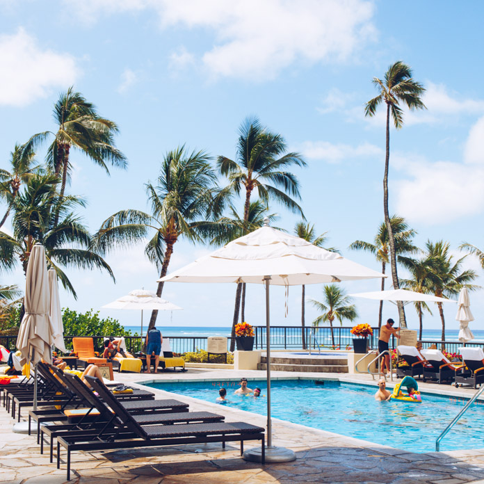 Private pool at the Ali'i Tower