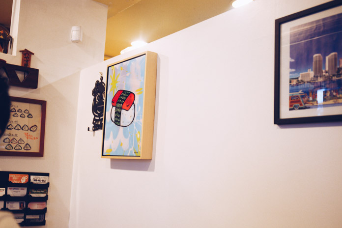 Spam artwork adorns the walls