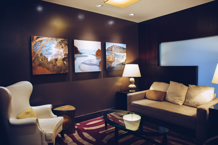 One of the lounge areas of the Ali'i Tower