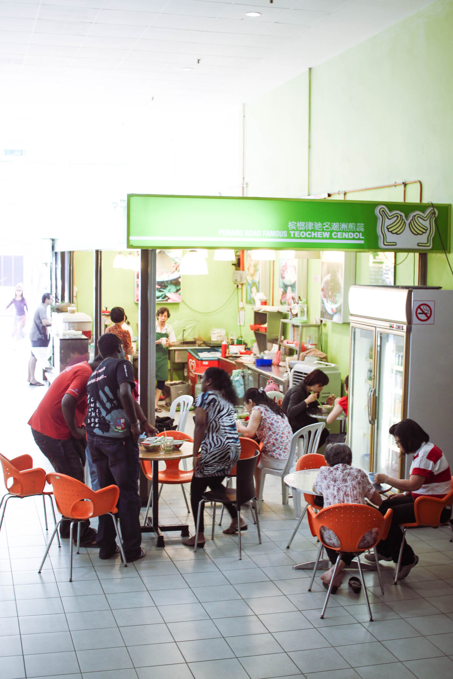 Penang Road Famous Teochew Cendol stall at Prangin Mall in Georgetown Penang Malaysia