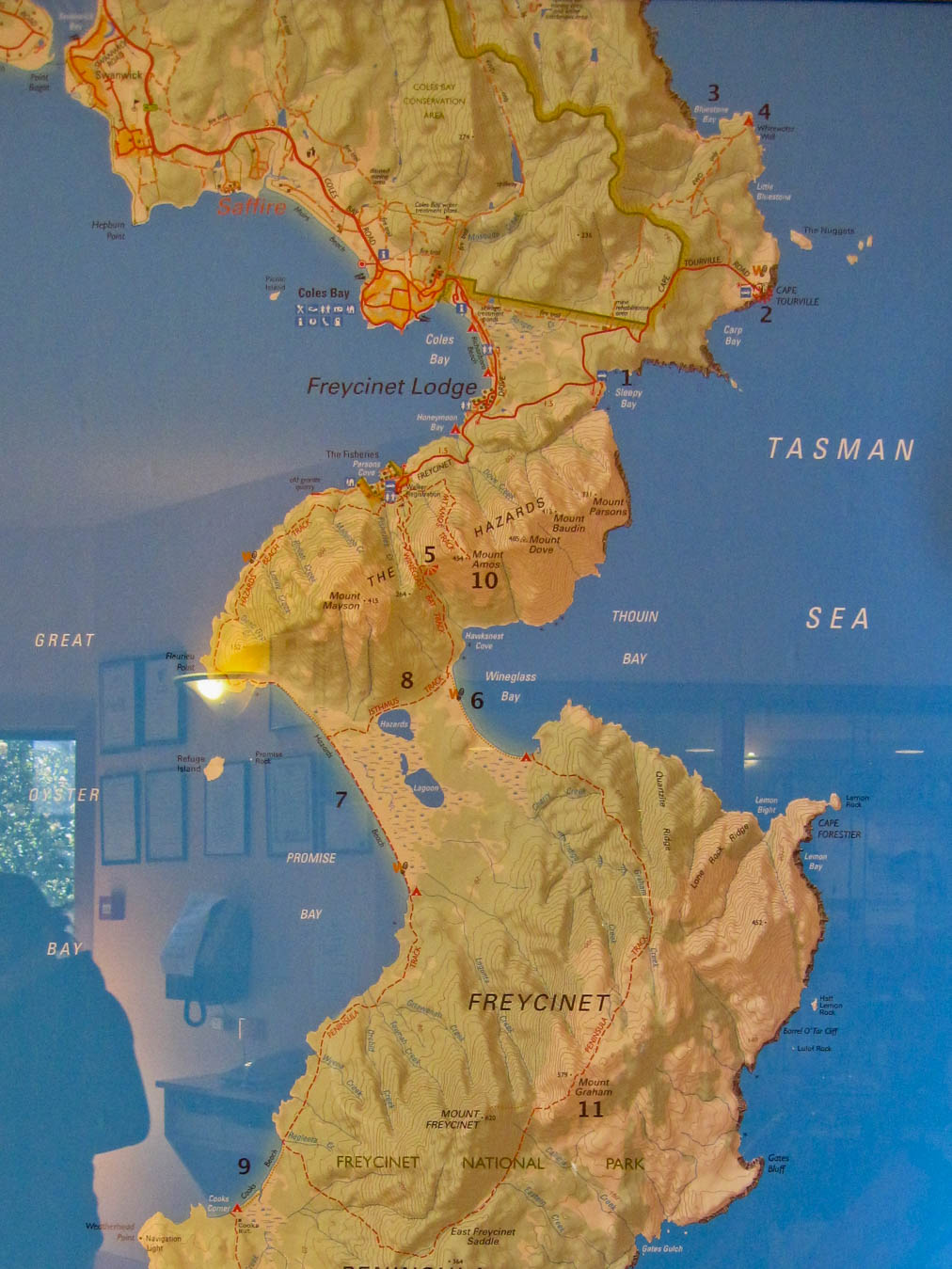 Freycinet National Park map