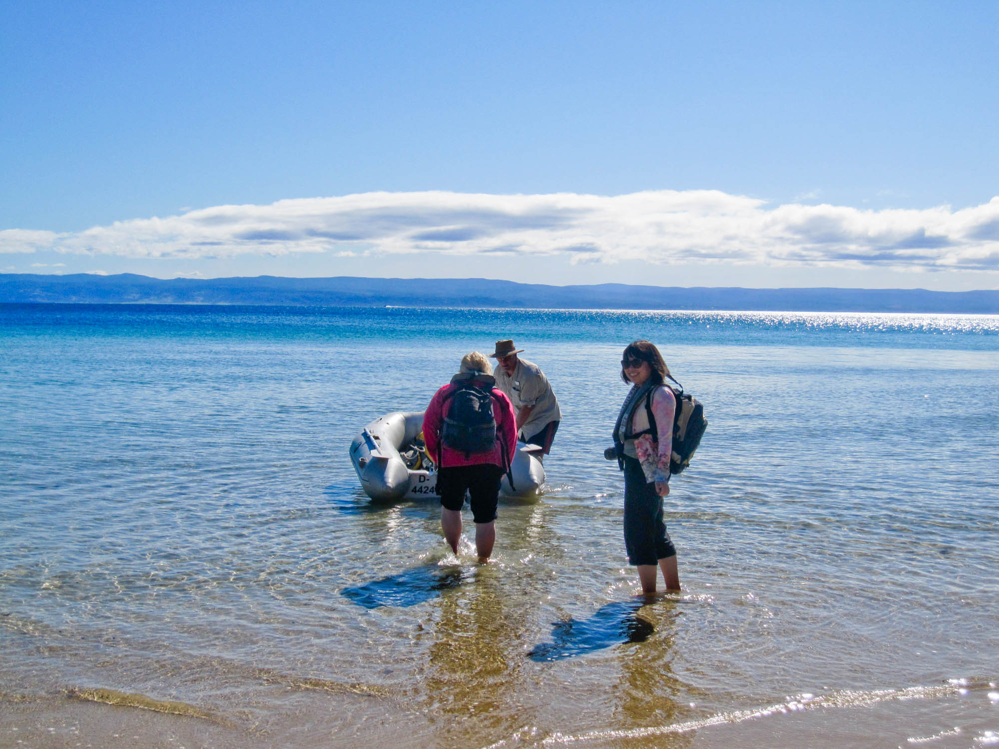 Wineglass to Wine Glass experience - Freycinet National Park, East Coast Tasmania - boat