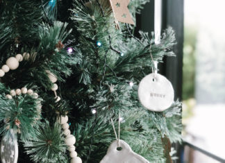 Family Traditions: DIY Christmas Air-Dry Clay Ornaments Christmas air-dry clay handprint ornament - Christmas DIY keepsake idea